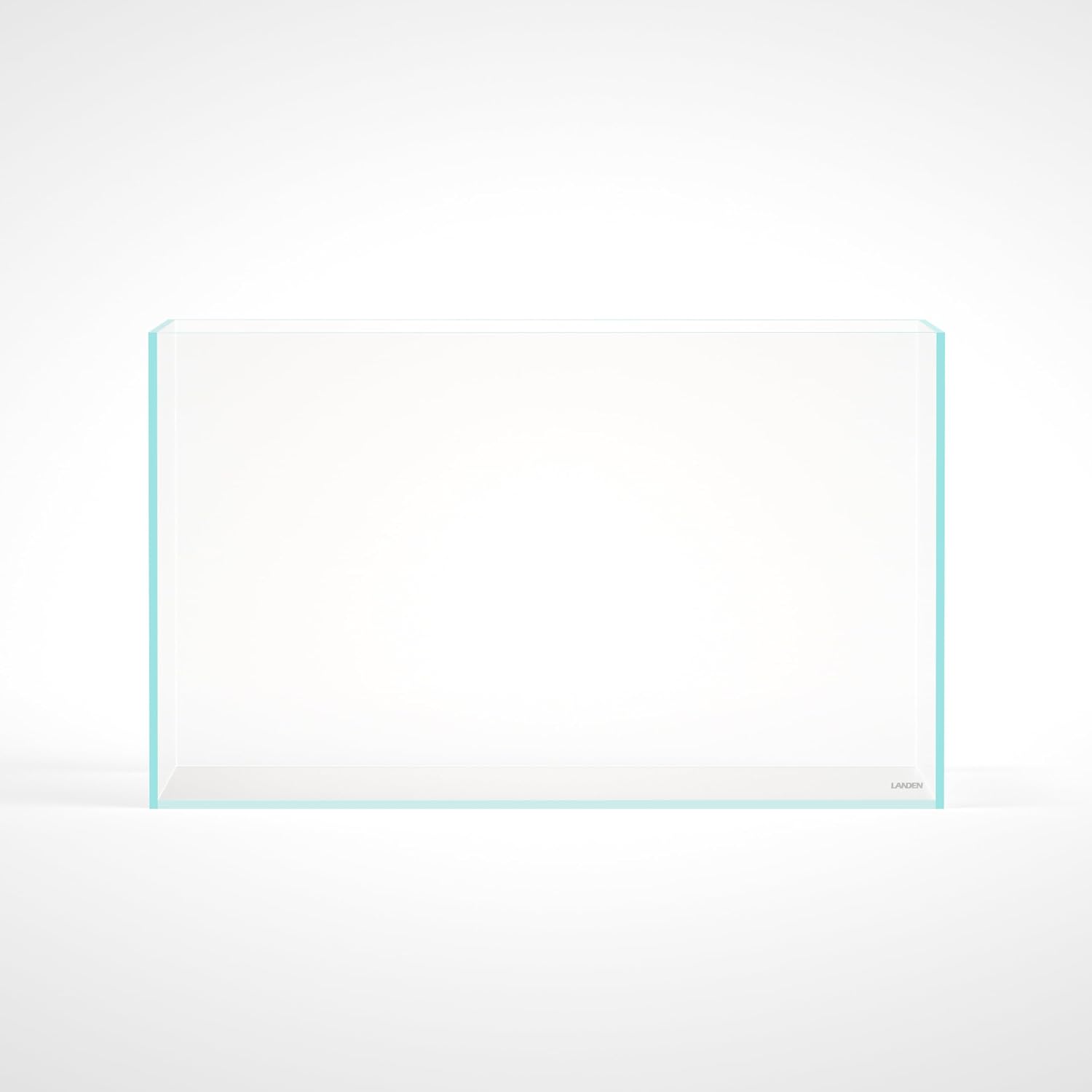 60P 16 Gallon Rimless Low Iron Aquarium Tank, 23.6" W × 11.8" D × 14.2" H (60cm x 30cm x 36cm) 6mm Thickness with Nano Foam Leveling Mat