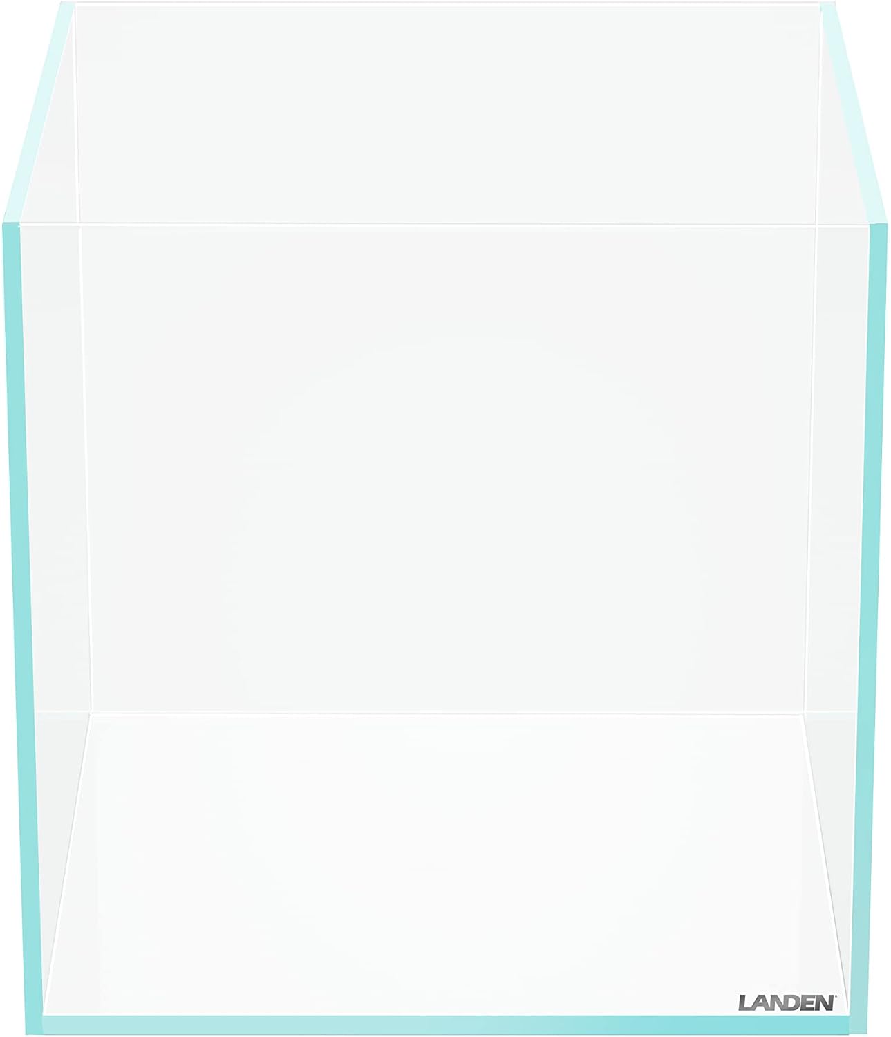 60P 16 Gallon Rimless Low Iron Aquarium Tank, 23.6" W × 11.8" D × 14.2" H (60cm x 30cm x 36cm) 6mm Thickness with Nano Foam Leveling Mat