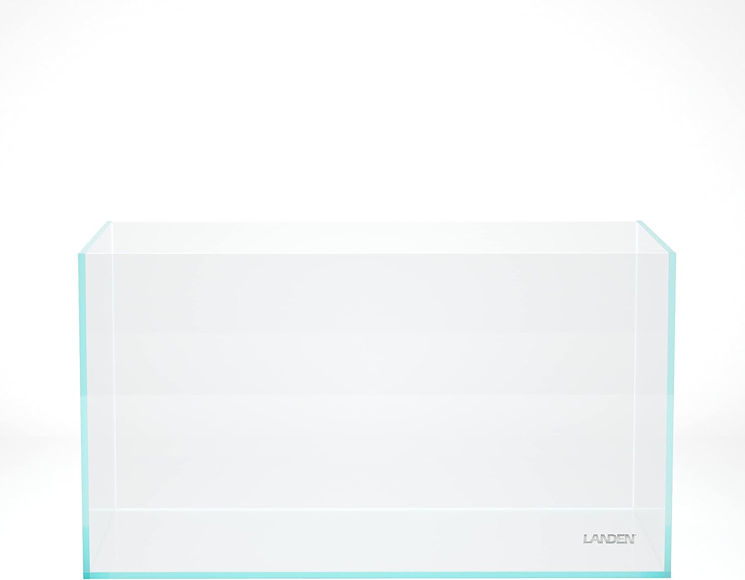 60P 16 Gallon Rimless Low Iron Aquarium Tank, 23.6" W × 11.8" D × 14.2" H (60cm x 30cm x 36cm) 6mm Thickness with Nano Foam Leveling Mat