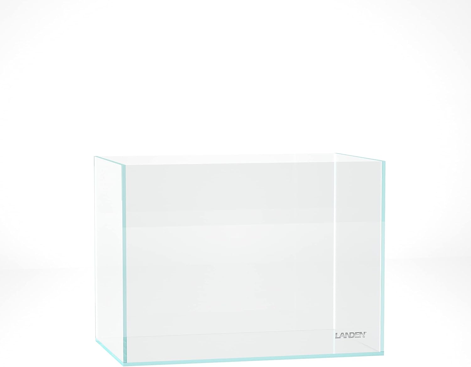 60P 16 Gallon Rimless Low Iron Aquarium Tank, 23.6" W × 11.8" D × 14.2" H (60cm x 30cm x 36cm) 6mm Thickness with Nano Foam Leveling Mat