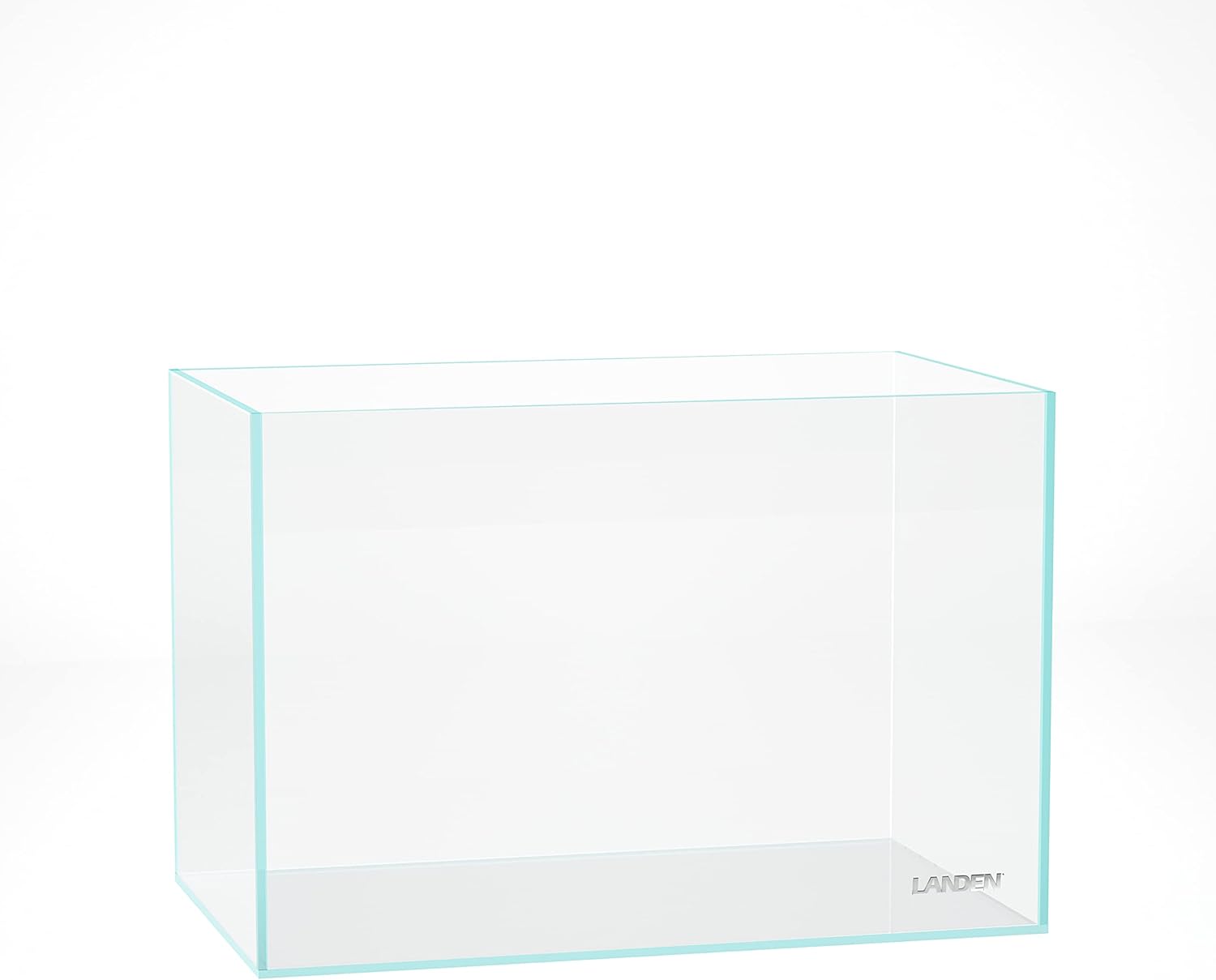 60P 16 Gallon Rimless Low Iron Aquarium Tank, 23.6" W × 11.8" D × 14.2" H (60cm x 30cm x 36cm) 6mm Thickness with Nano Foam Leveling Mat