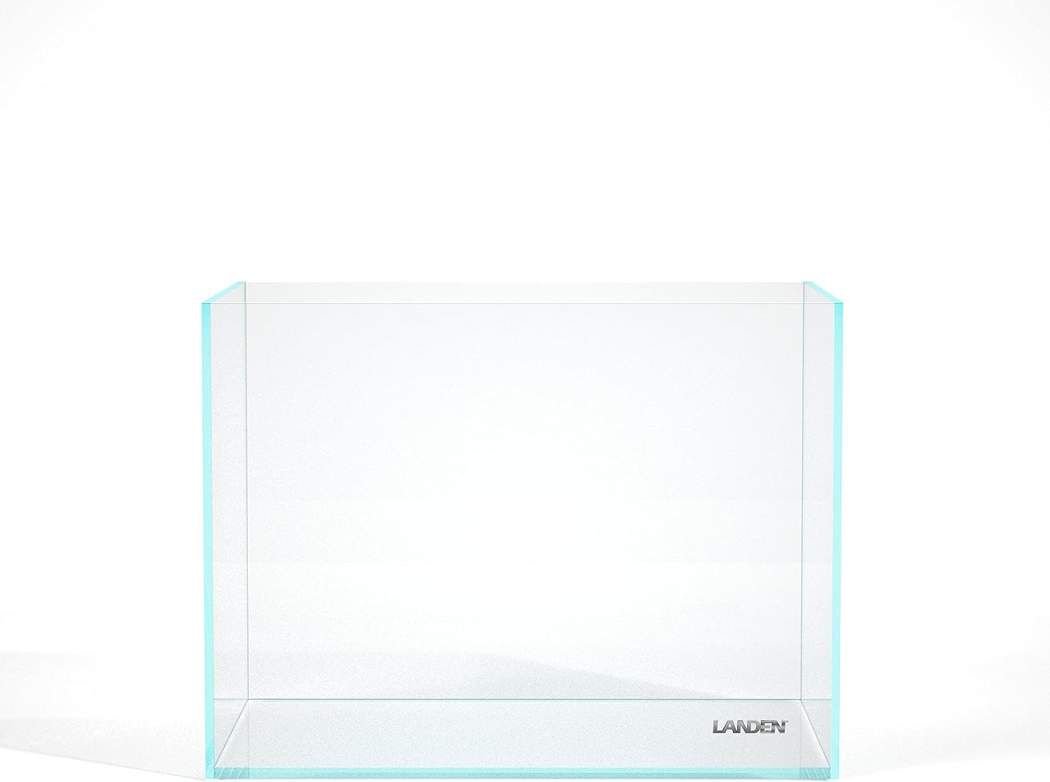 60P 16 Gallon Rimless Low Iron Aquarium Tank, 23.6" W × 11.8" D × 14.2" H (60cm x 30cm x 36cm) 6mm Thickness with Nano Foam Leveling Mat