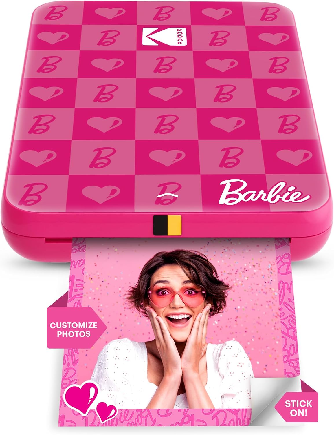 KODAK Step Instant Smartphone Photo Printer, Portable Mini Color Wireless Mobile Printer, Zink 2x3” (5.1x7.5 cm) Sticky-Back Photos, Bluetooth Compatible with iOS & Android Devices, Editing App, White