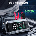 BIUBLE 10000A portable jump starter connected to a 12V vehicle battery