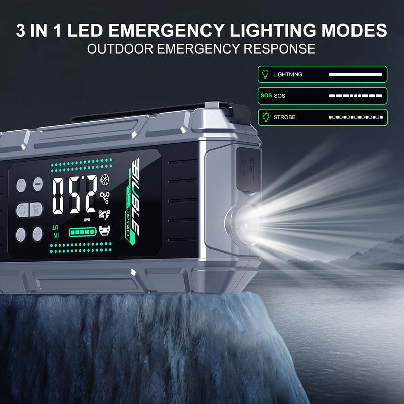 BIUBLE jump starter three-mode LED emergency light